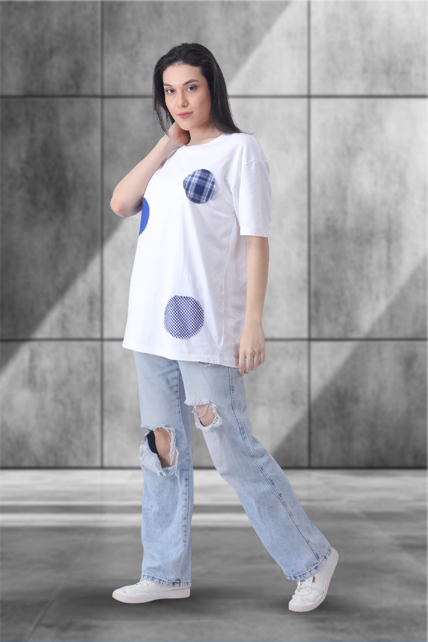 Dot Dot Goose Tee – Unisex White Mischief