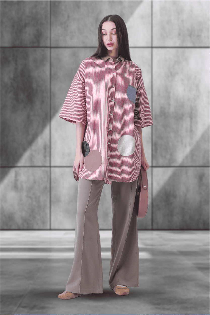 Muted Mayhem Shirt – Unisex Striped Statement