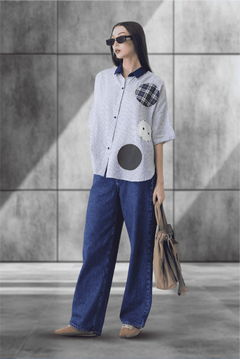 Spot On Shirt – Unisex Stripe Circus with Dots