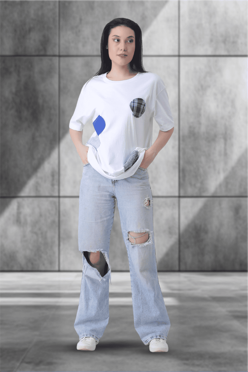 Dot Dot Goose Tee – Unisex White Mischief