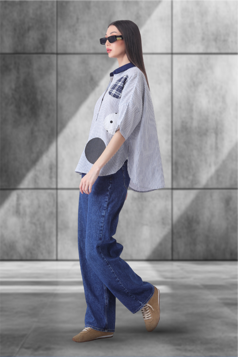 Spot On Shirt – Unisex Stripe Circus with Dots