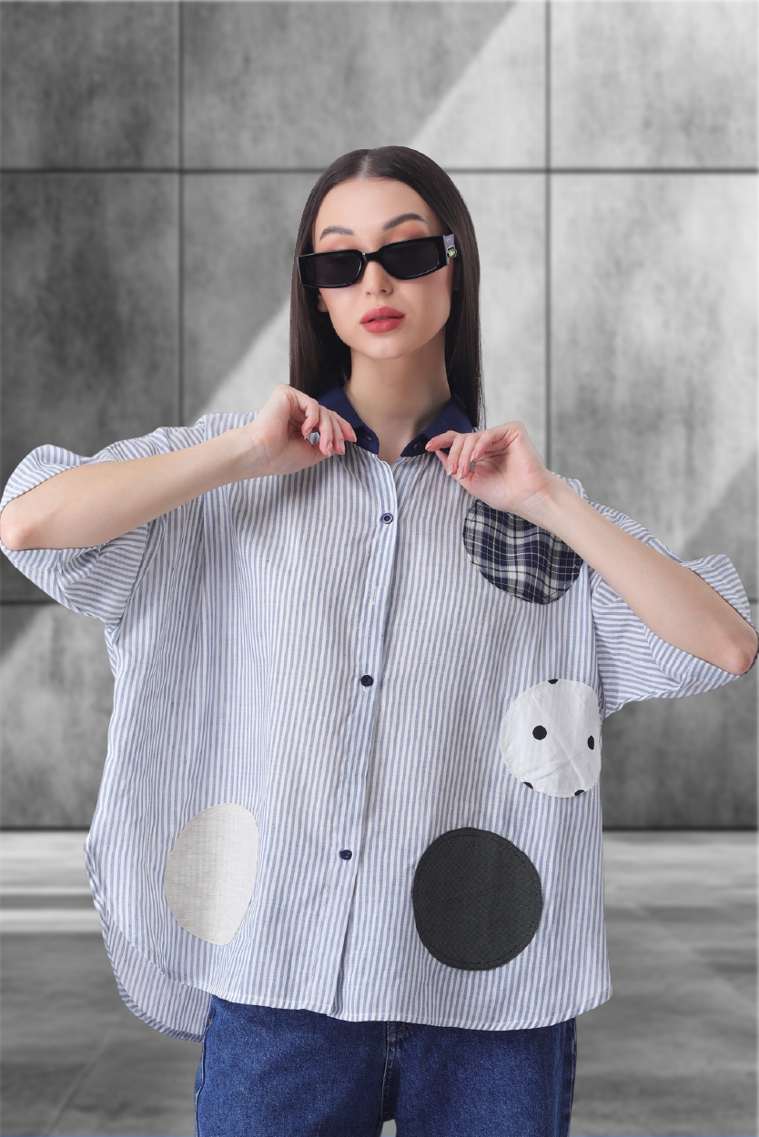 Spot On Shirt – Unisex Stripe Circus with Dots