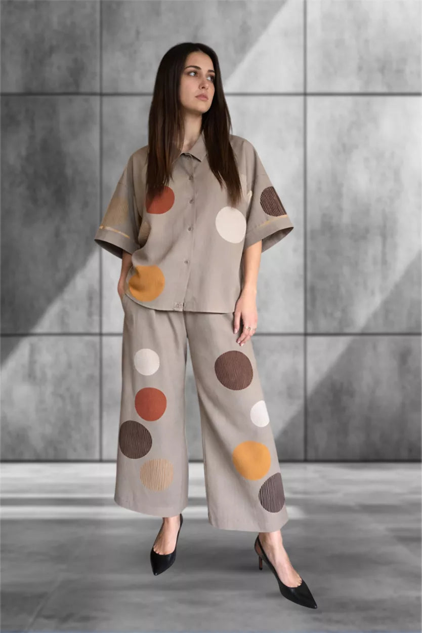 Mocha Dots Co-ord Set