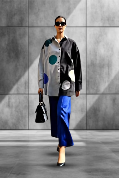 Half-Moon Mischief Shirt – Graphic Drama for the Unbothered