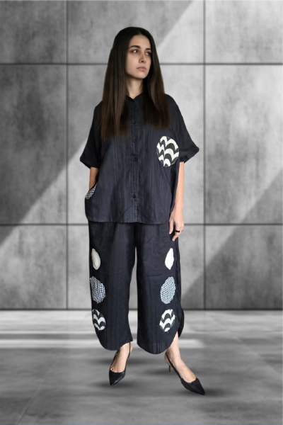 Midnight Metro Co-ord Set – Oversized & On the Move