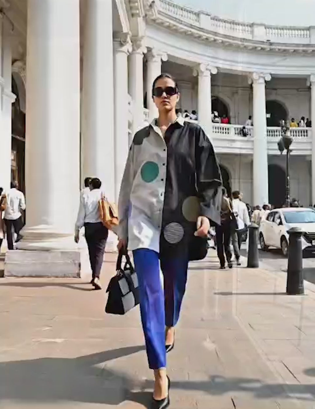 Half-Moon Mischief Shirt – Graphic Drama for the Unbothered